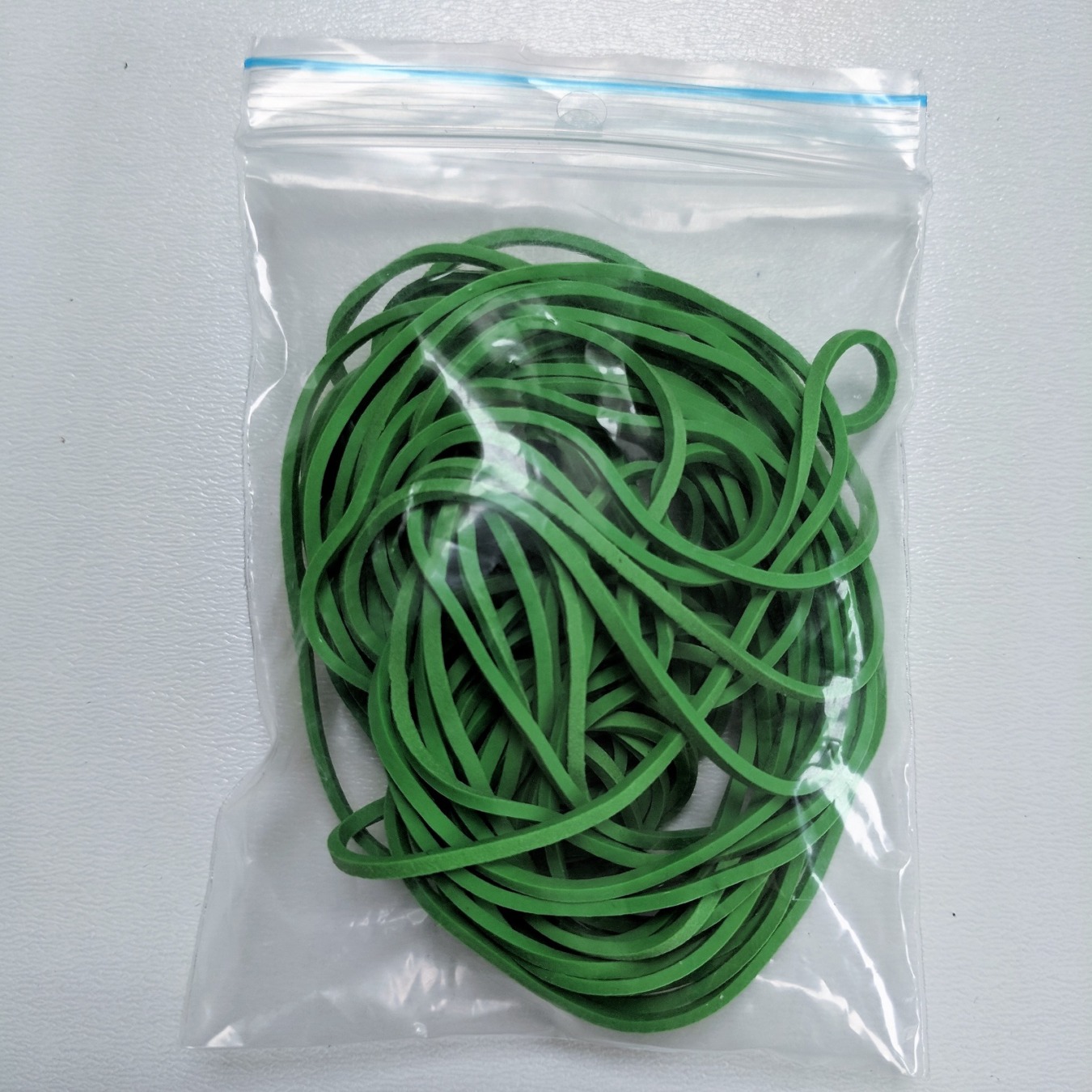Gummiband für Flashcards - 25er Set Grün