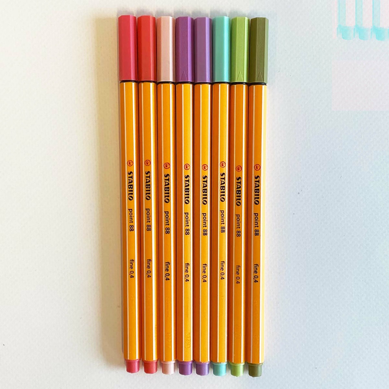 STABILO point 88 Fineliner 8er Pack neuen Farben 2