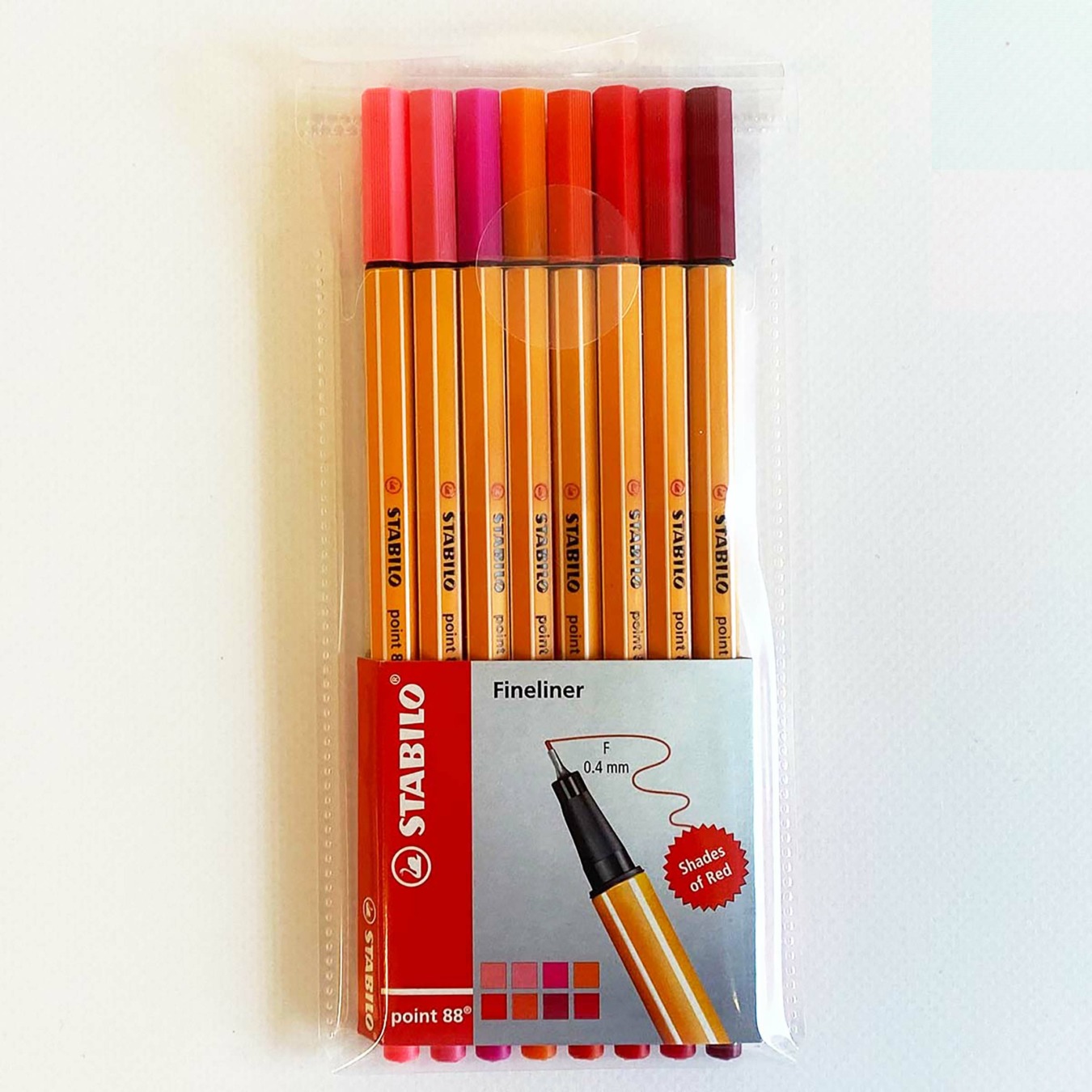 STABILO point 88 Fineliner 8er Etui Rottöne 1