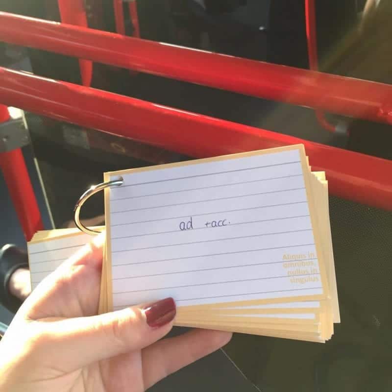 Flashcards lernen unterwegs