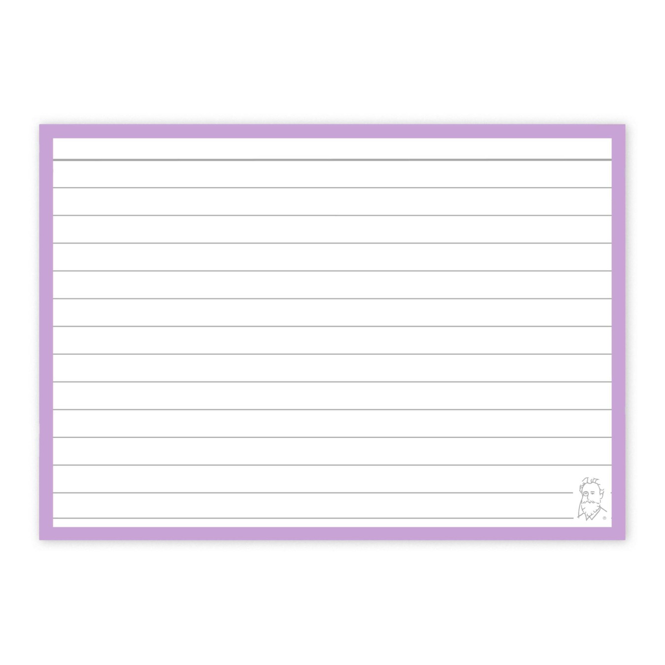 Leitner Flashcards® Karteikarten A6 flieder liniert