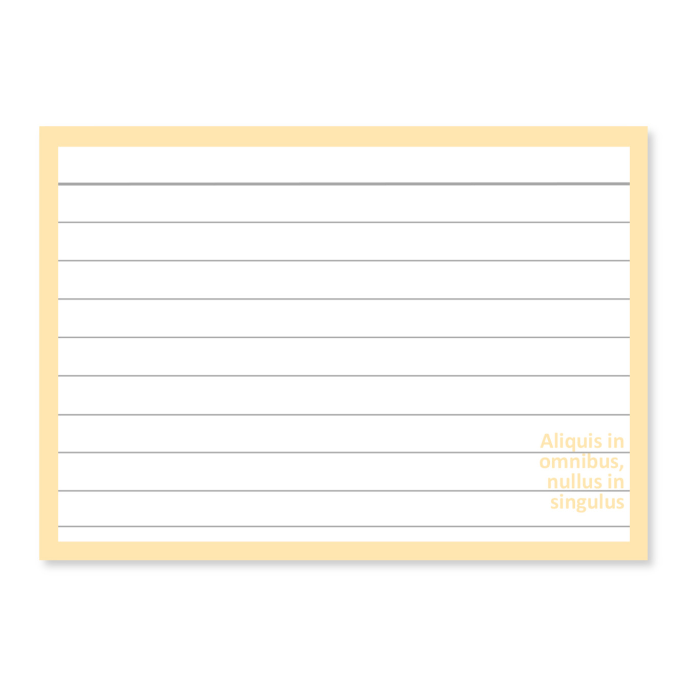 Leitner Flashcards A7 Karteikarten Latein Elfenbein liniert