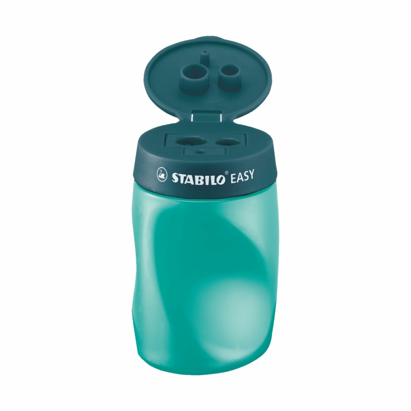 STABILO EASYsharpener Dosen-Spitzer für Linkshänder 3 in 1 petrol detail