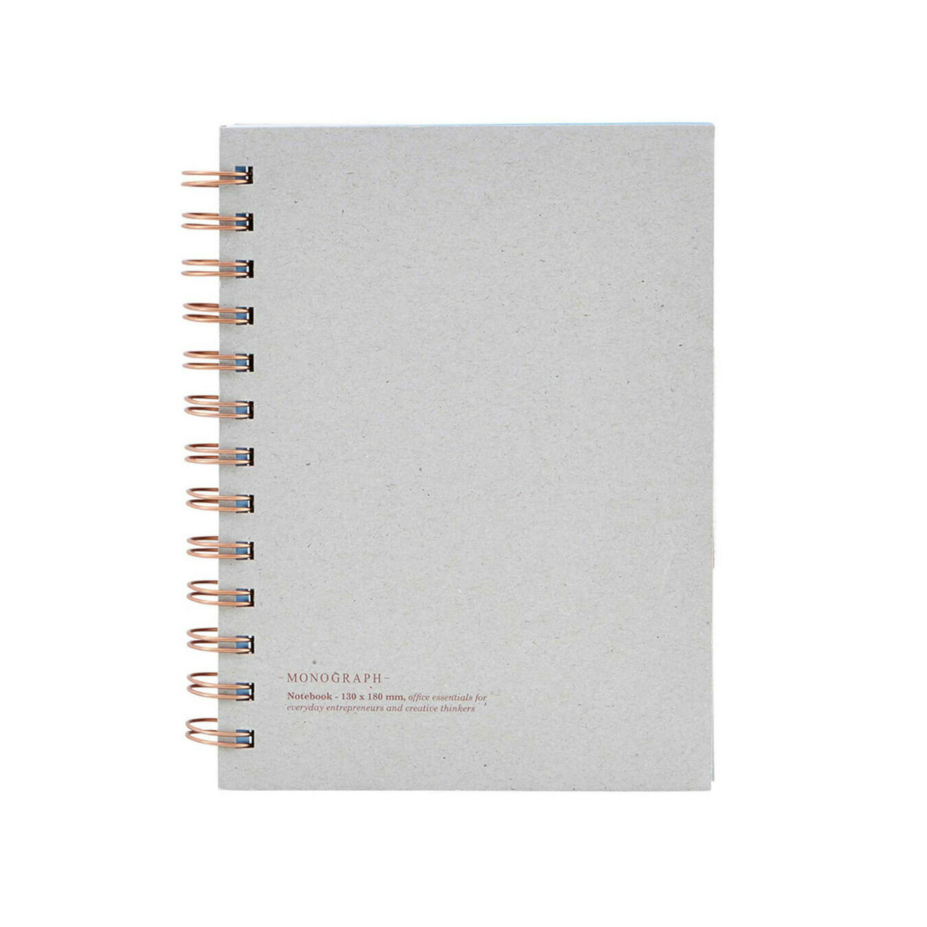 Monograph Notizbuch 13 x 18 cm Tome Grey Blanko Liniert Punkte
