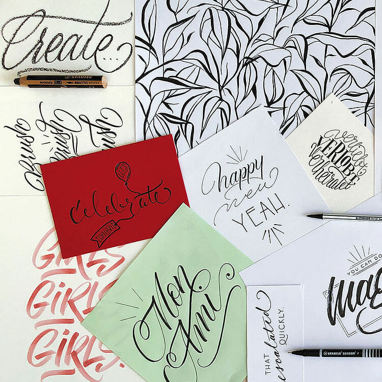 STABILO Hand and brushlettering video How To