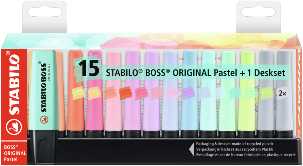 STABILO BOSS ORIGINAL Pastel 15er Tischset