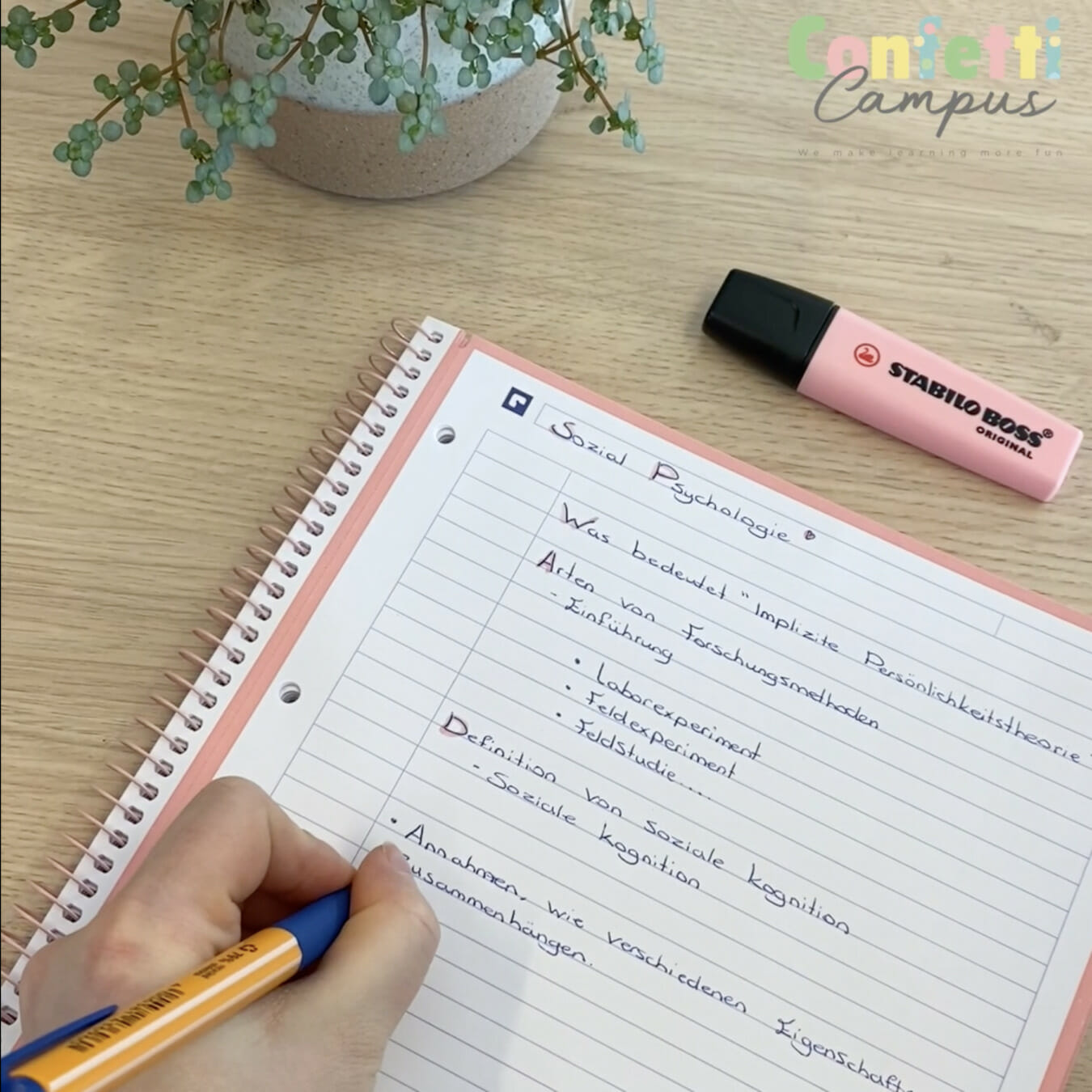 Oxford European book 1 Pink mit Stabilo