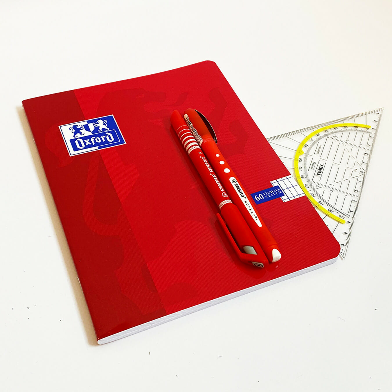 Oxford Touch Schulheft A5 Fuchsie mit Stabilo