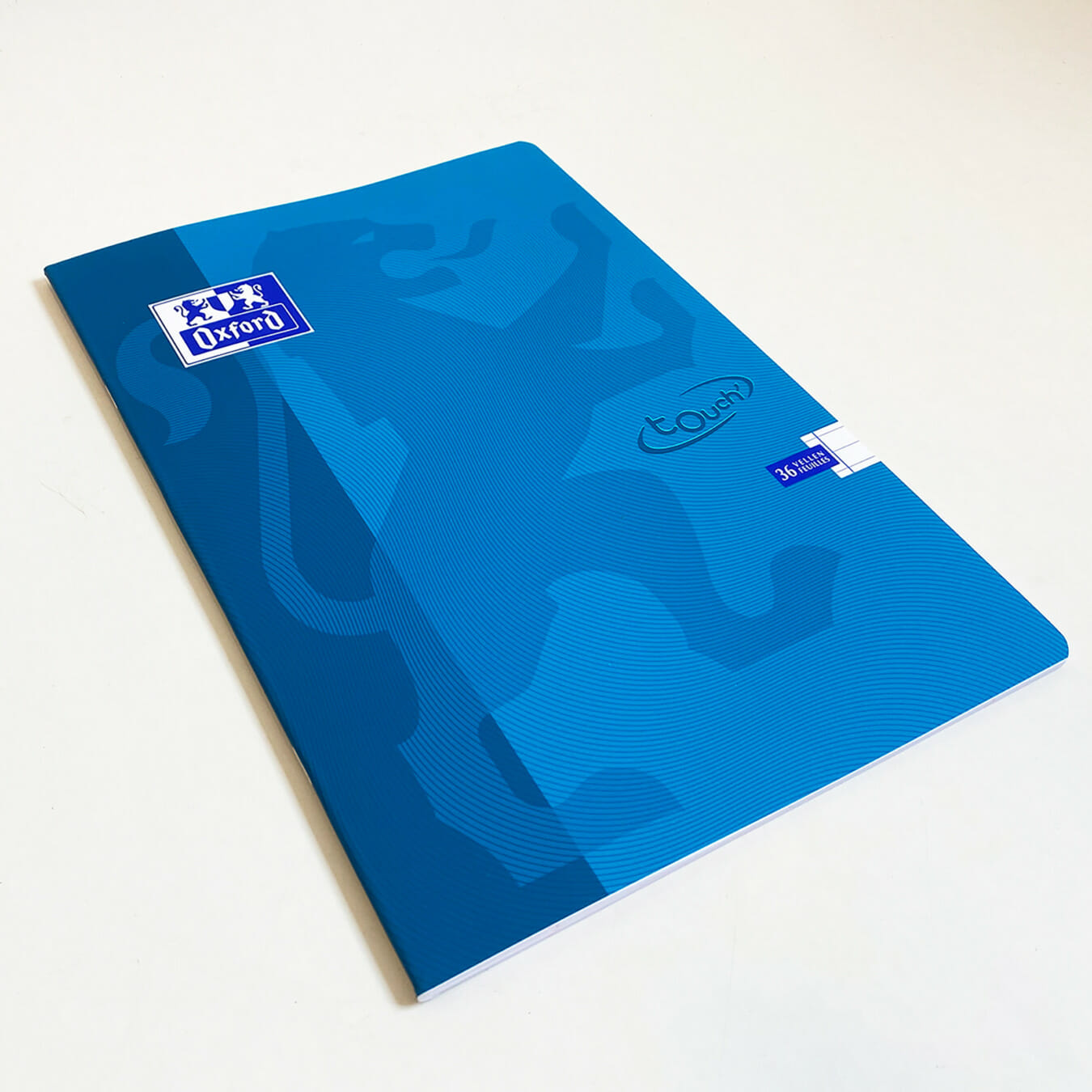 OXFORD Touch Schulheft A4 liniert aqua side