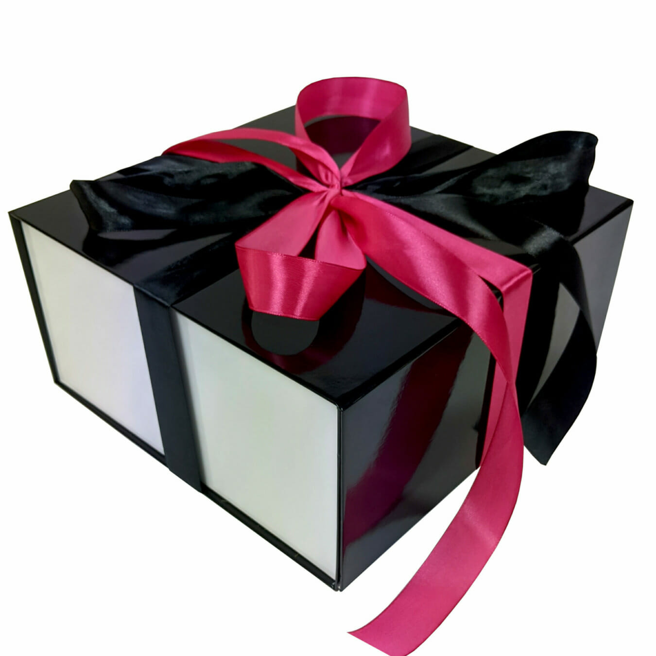 Geschenkschachtel schwarz weiß