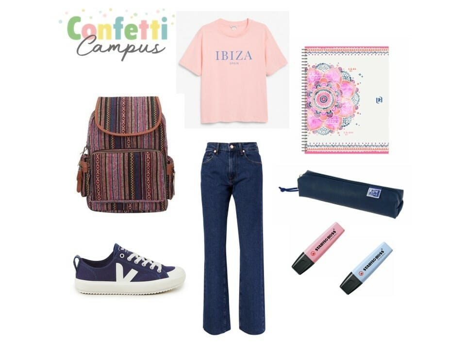 Romantischer Look für den ersten Schultag Teenager