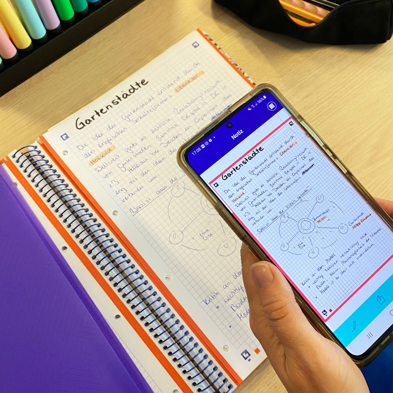 handschriftliche Notizien digitalisieren mit Scribzee