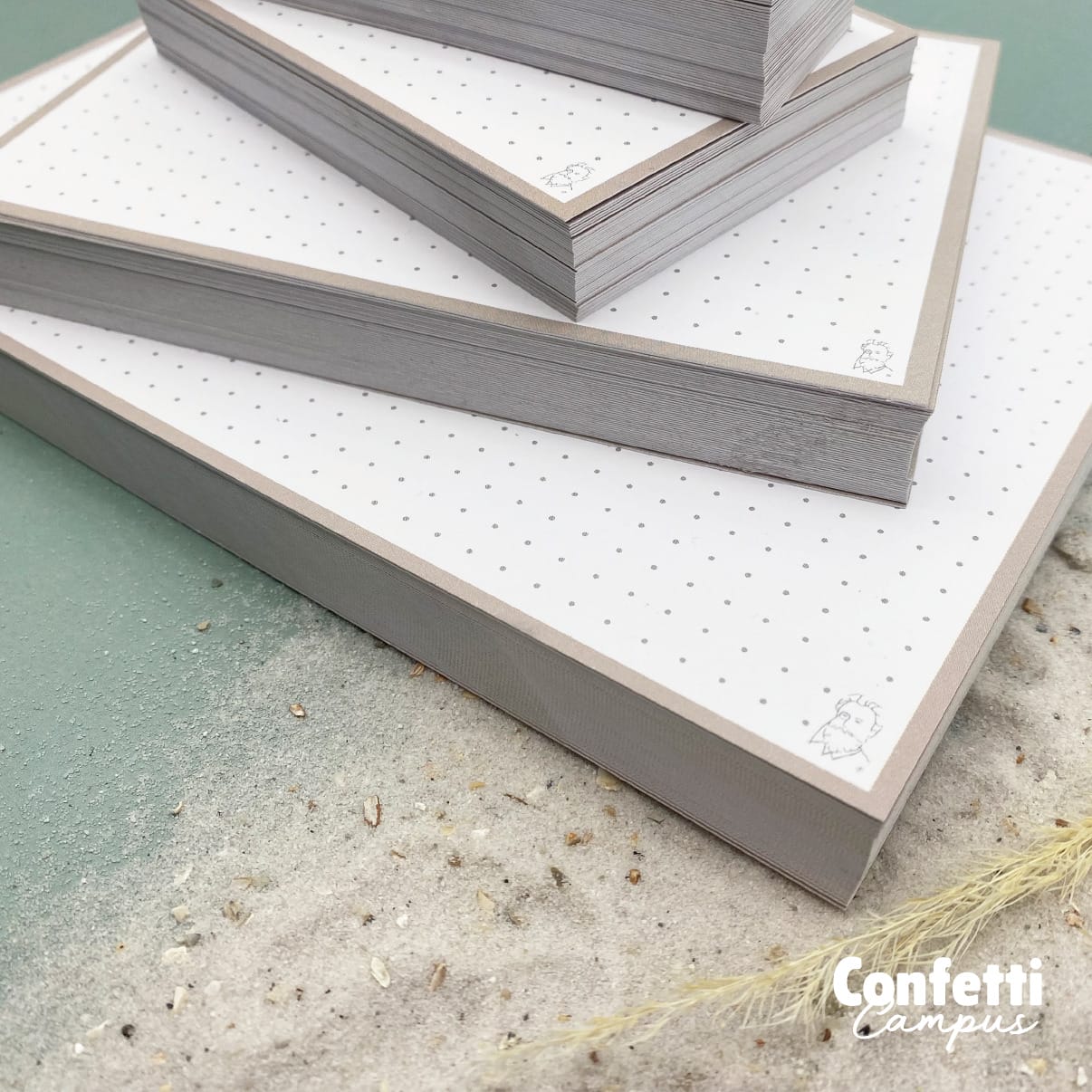 Karteikarten dotted sand