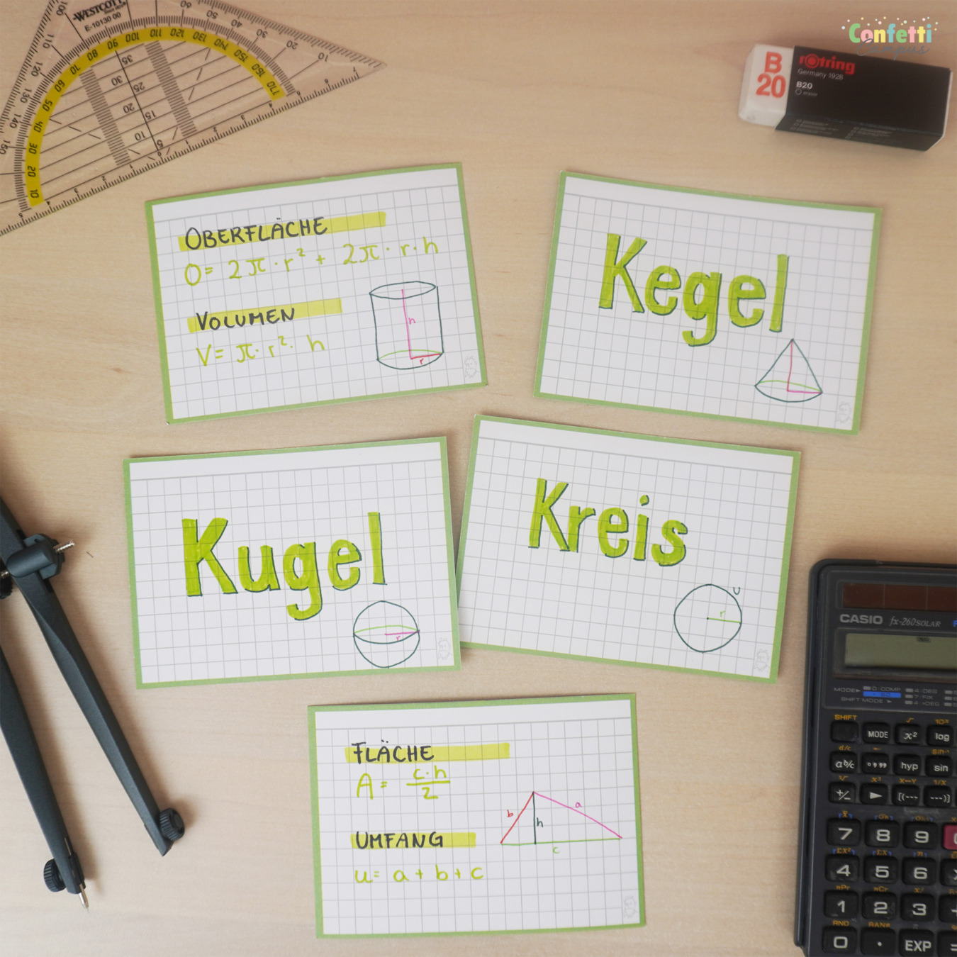 Oberfläche berechnen Formeln