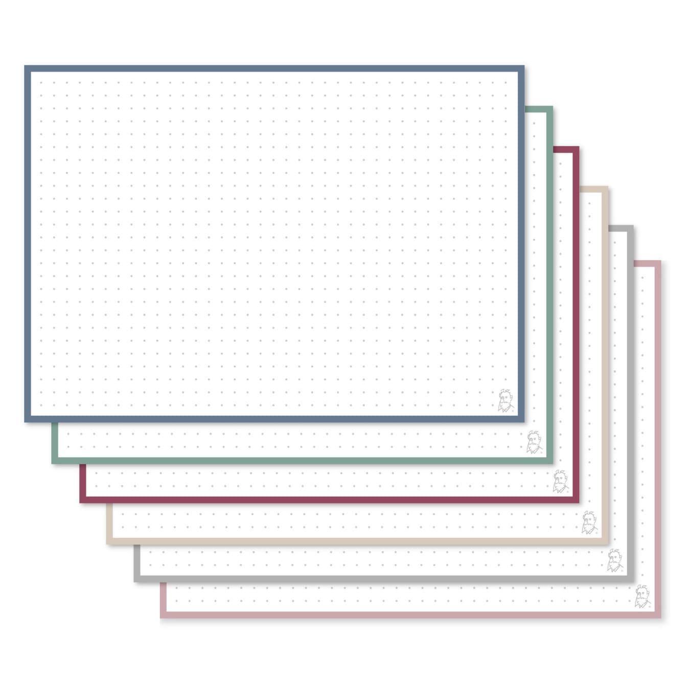 Leitner Flashcards Karteikarten A5 Dotted natürliche Farben