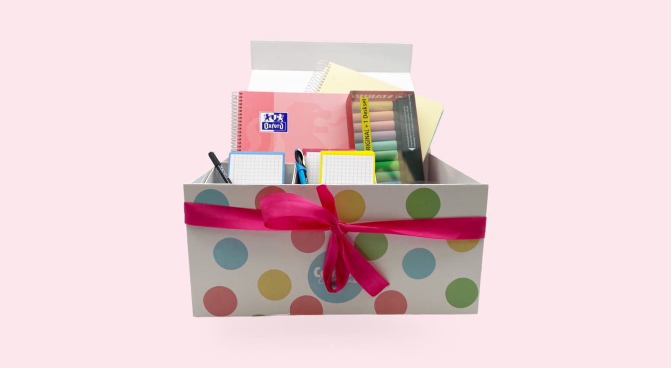 Gefülle Geschenkboxen Schreibwaren