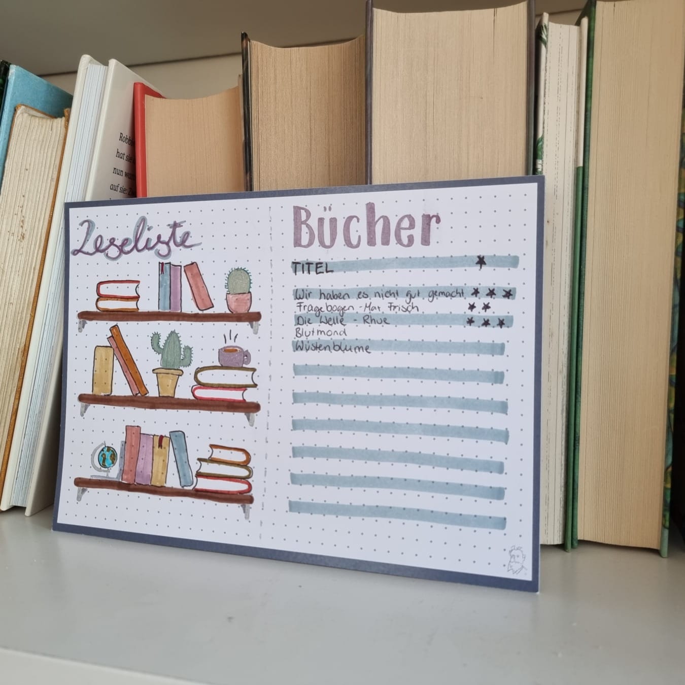 Bullet Journal Leseliste