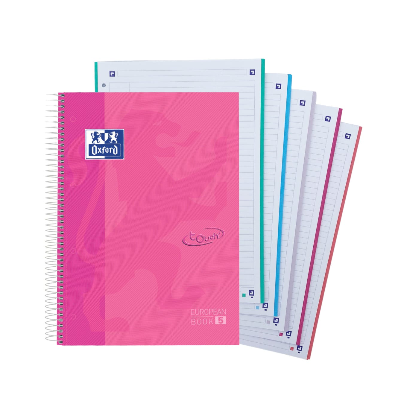 Oxford European Book liniert Fuchsia