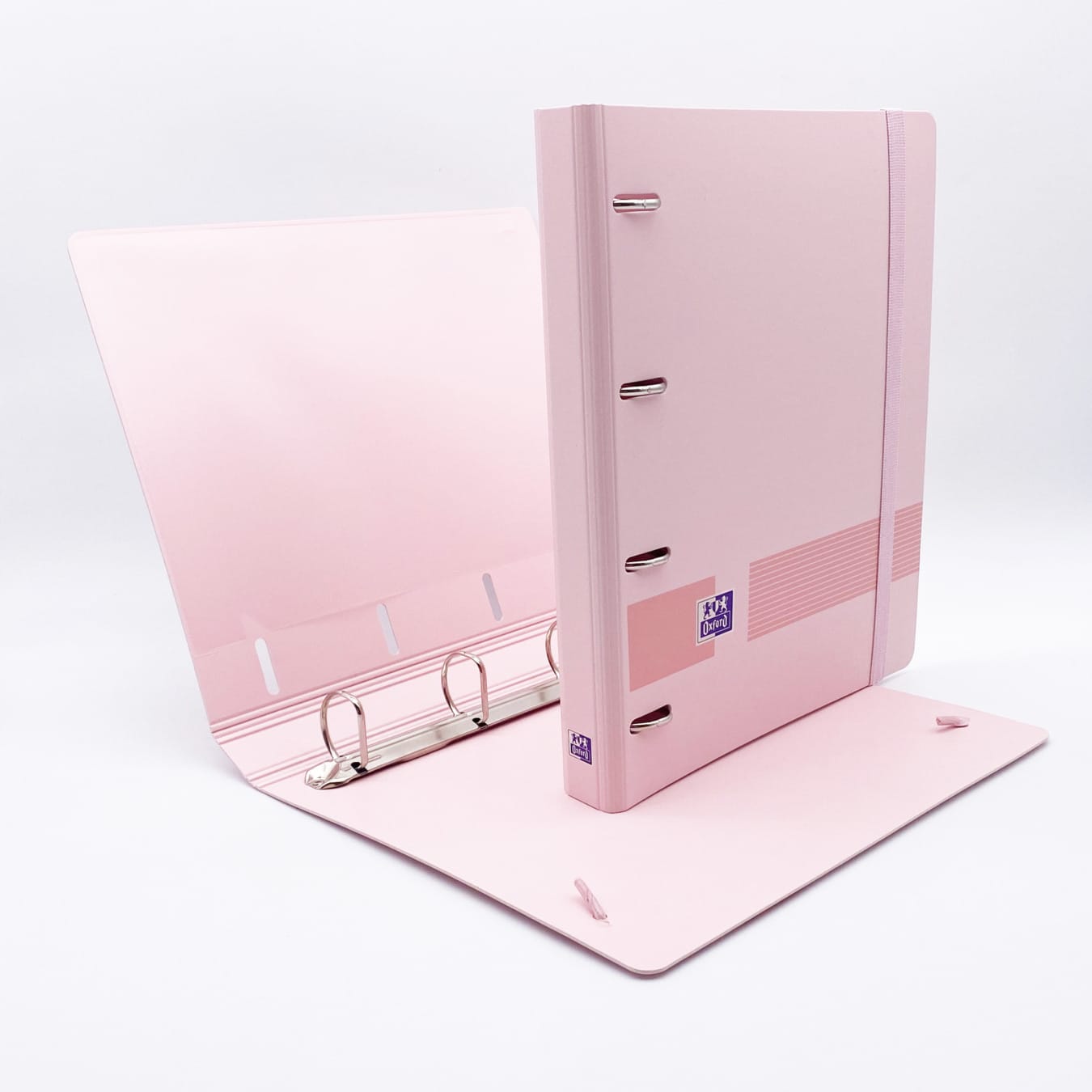 Oxford Ringbuch rosa schmal
