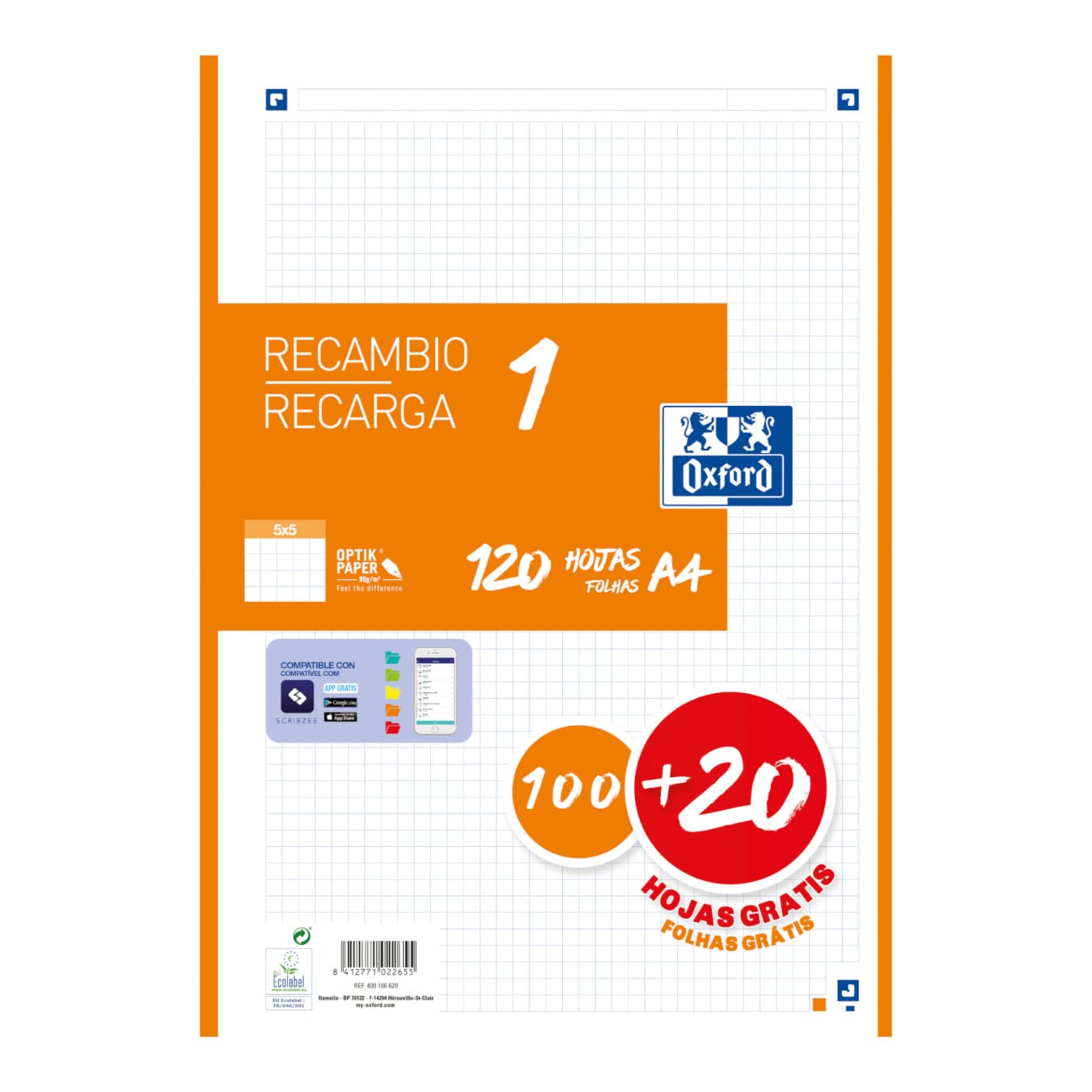 Orange Lernzettel mit Rand