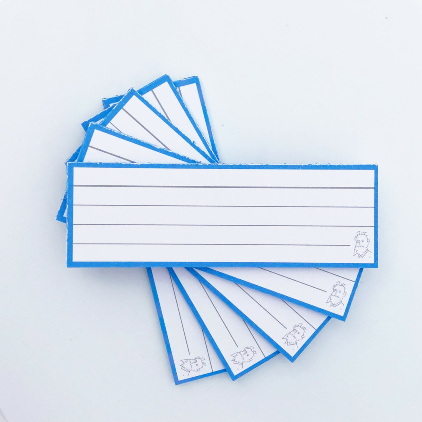 Leitner Flashcards Karteikarten Vokabeln Blau