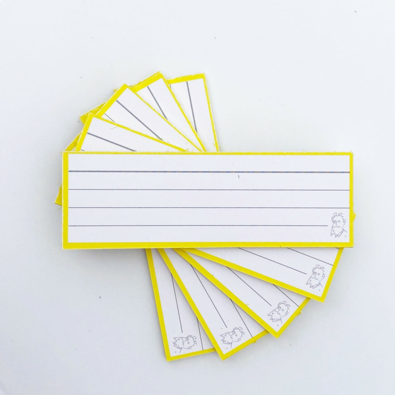 Leitner Flashcards Karteikarten Vokabeln gelb
