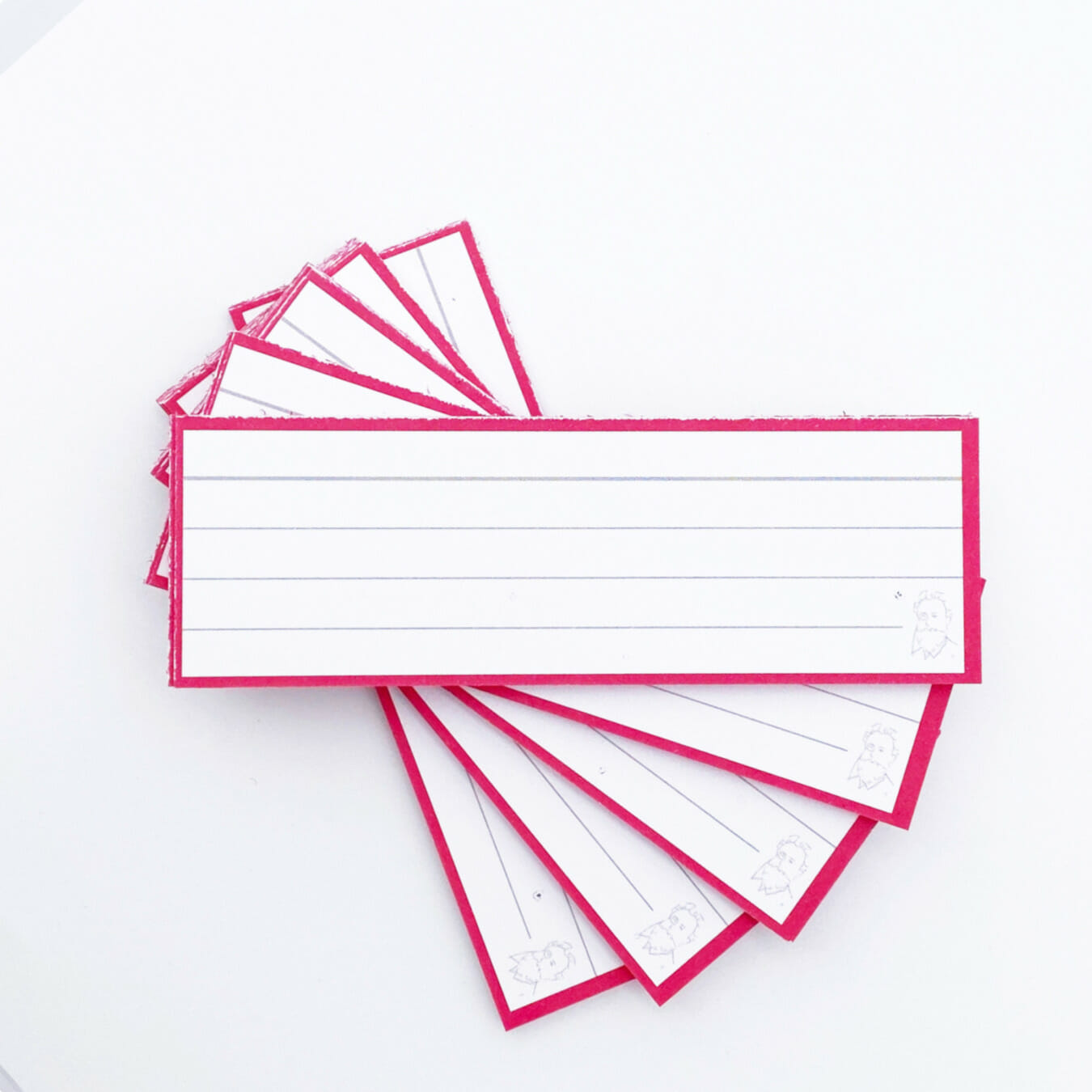 Leitner Flashcards Karteikarten Vokabeln pink