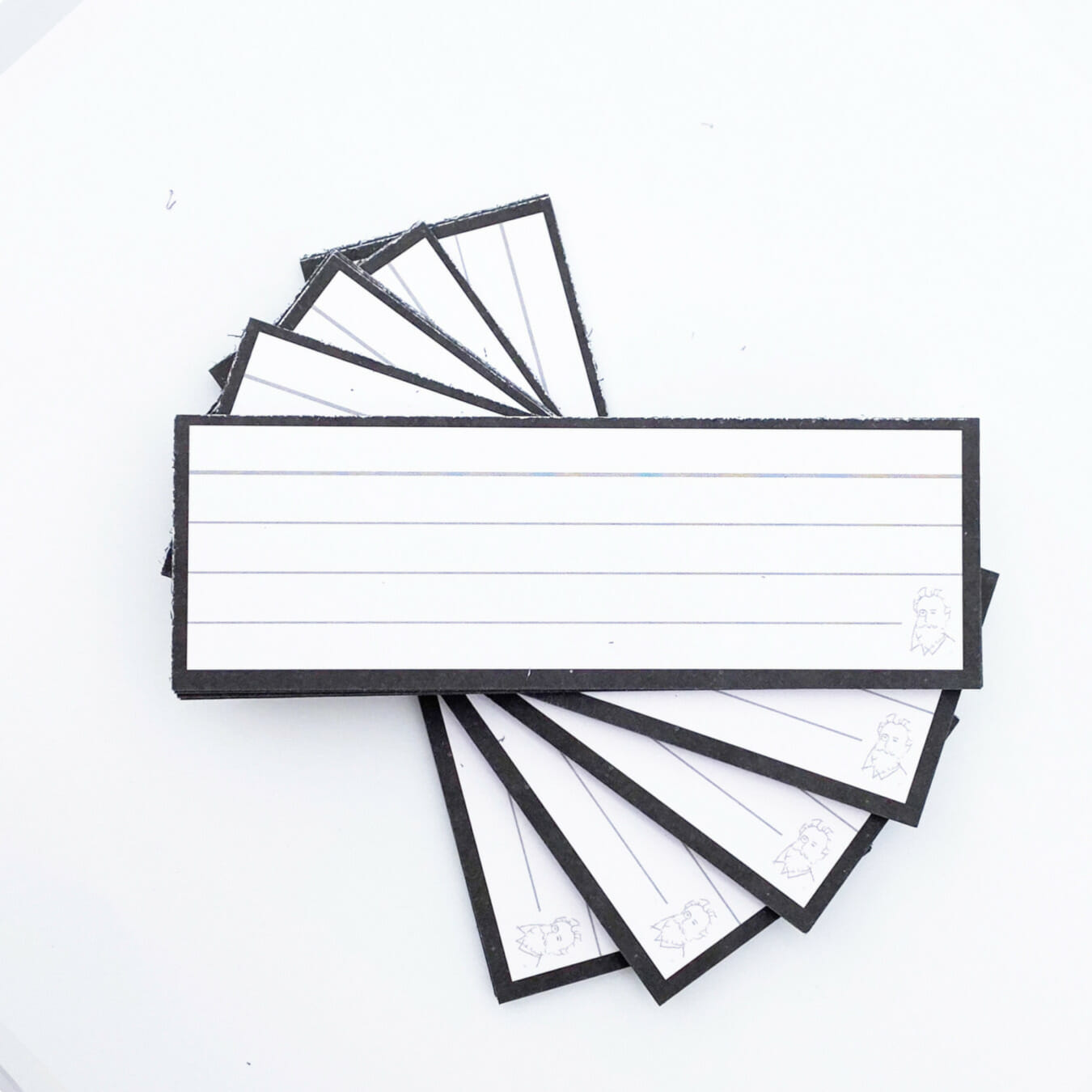 Leitner Flashcards Karteikarten Vokabeln Schwarz
