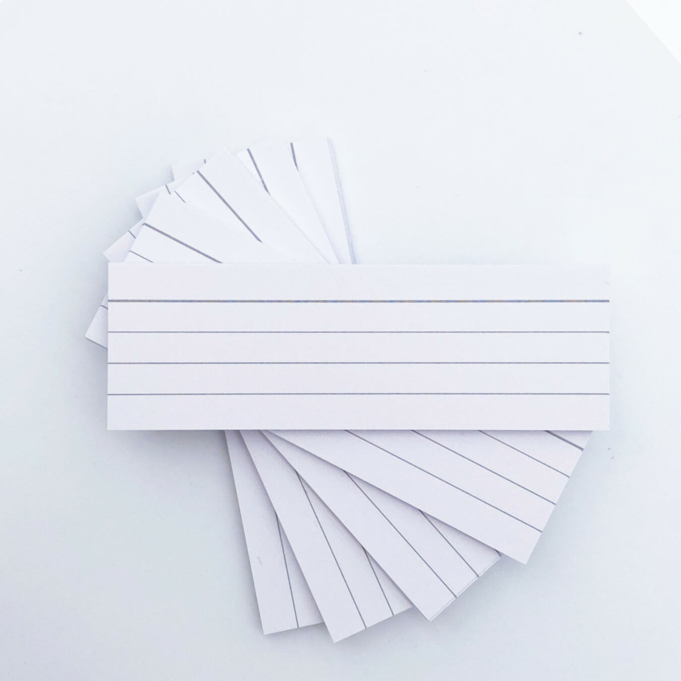 Leitner Flashcards Karteikarten Vokabeln weiß
