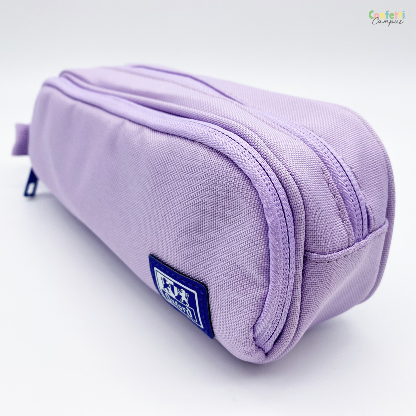 3-Fach Federtasche Oxford Flieder