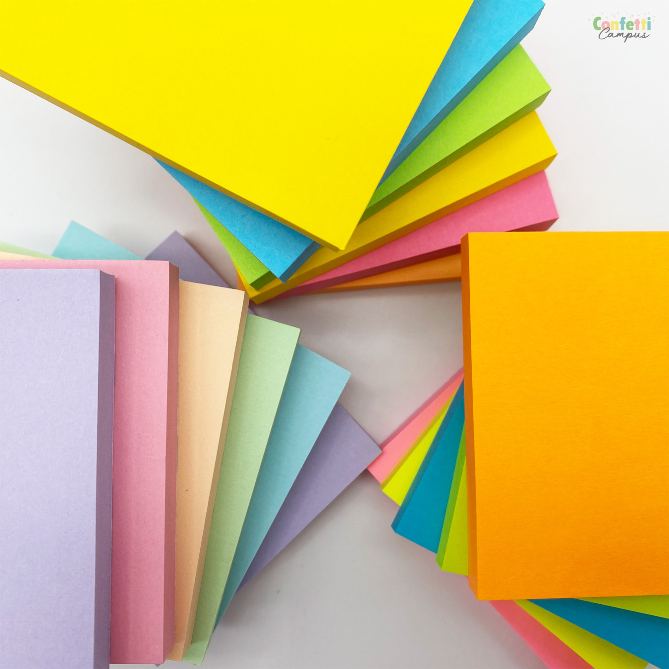 verschiedene post-its