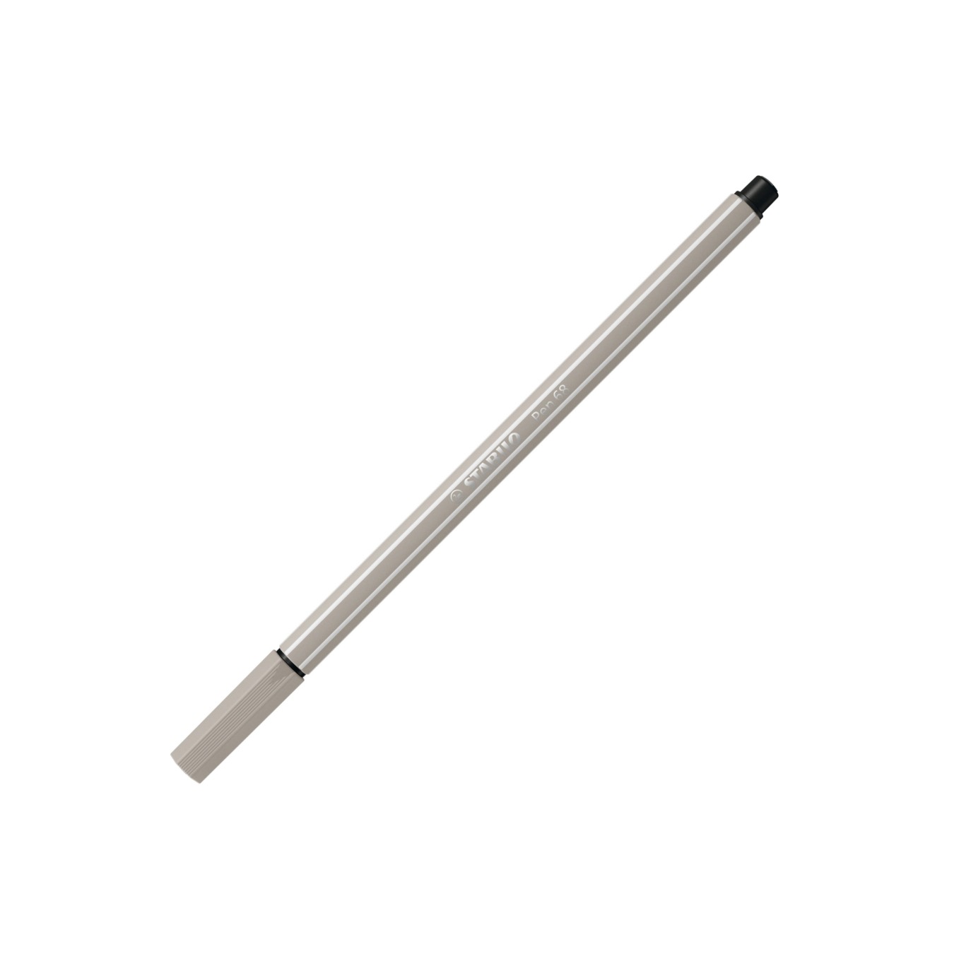 STABILO Pen 68 Premium-Filzstift Einzelstift Warmgrau