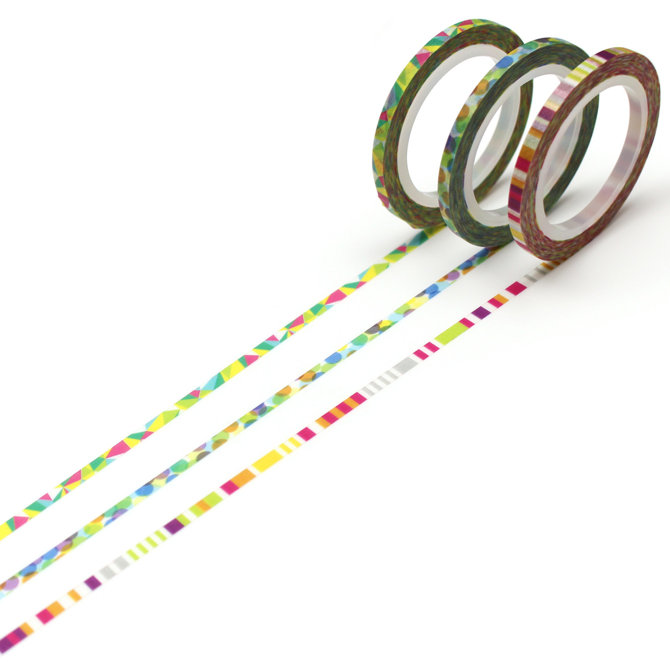 mt Washi Tape Extra-schmal Bunt (3 Stück)