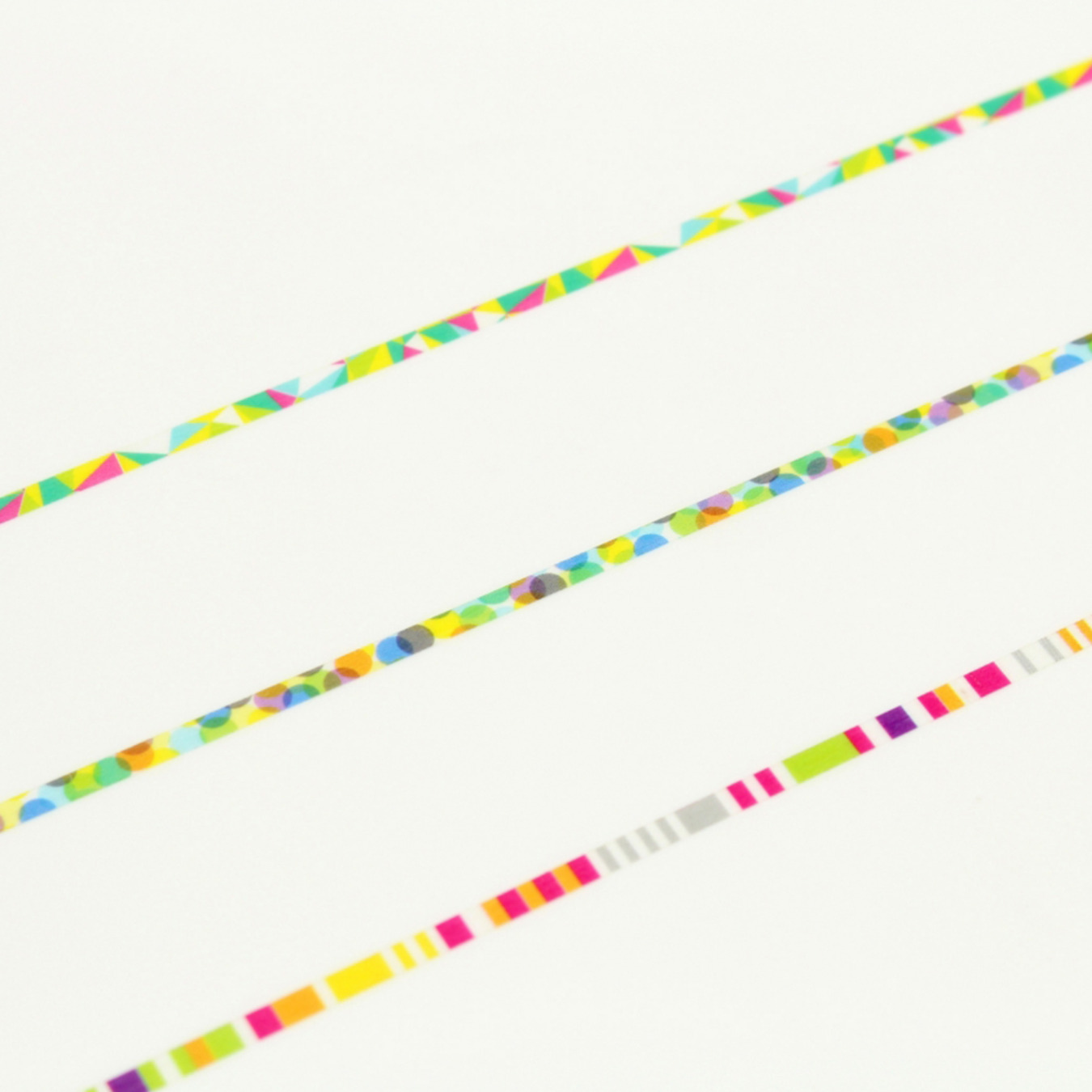 mt Washi Tape Extra-schmal Bunt (3 Stück)