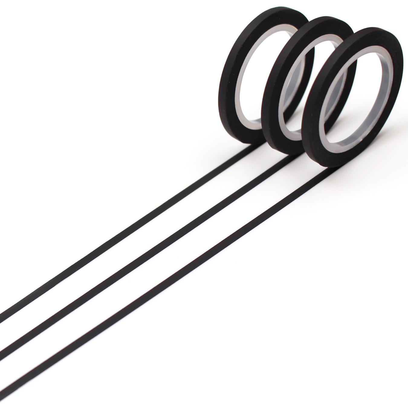 mt Washi Tape Extra-schmal Schwarz (3 Stück)