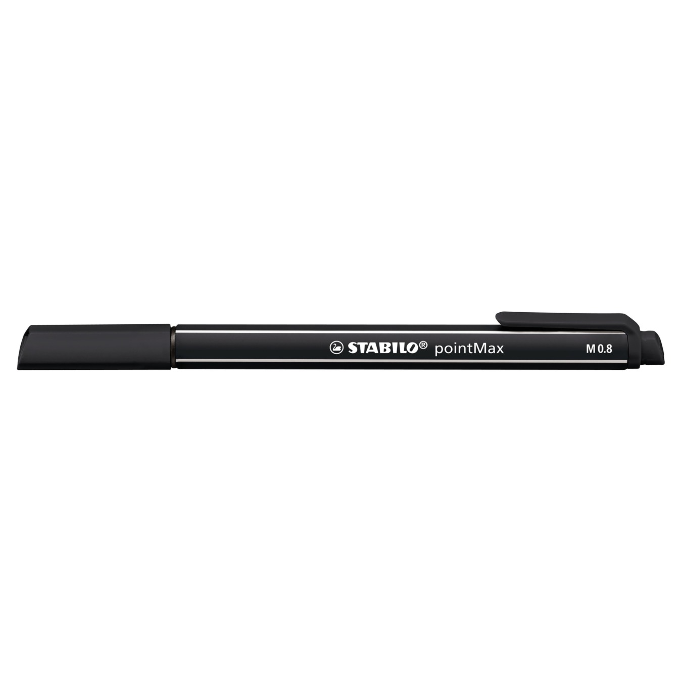 STABILO pointMax 0.8 dünner Filzstift Einzelstift Schwarz