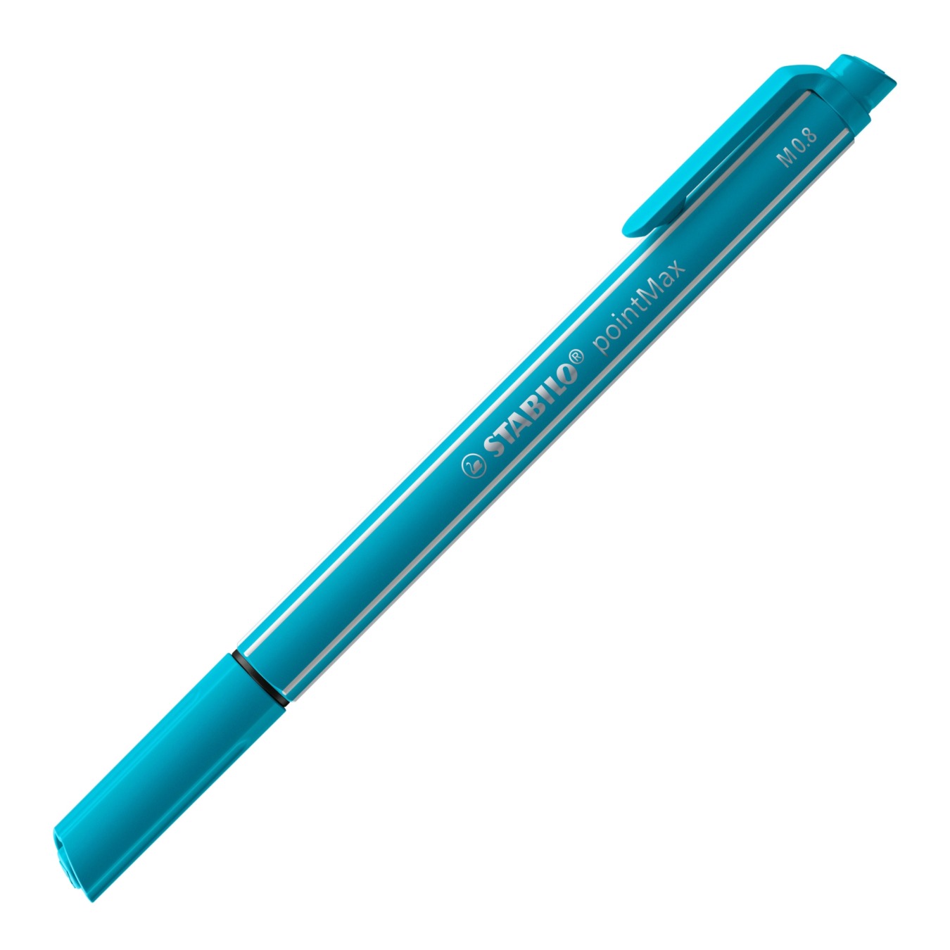 STABILO pointMax 0.8 dünner Filzstift Einzelstift Hellblau