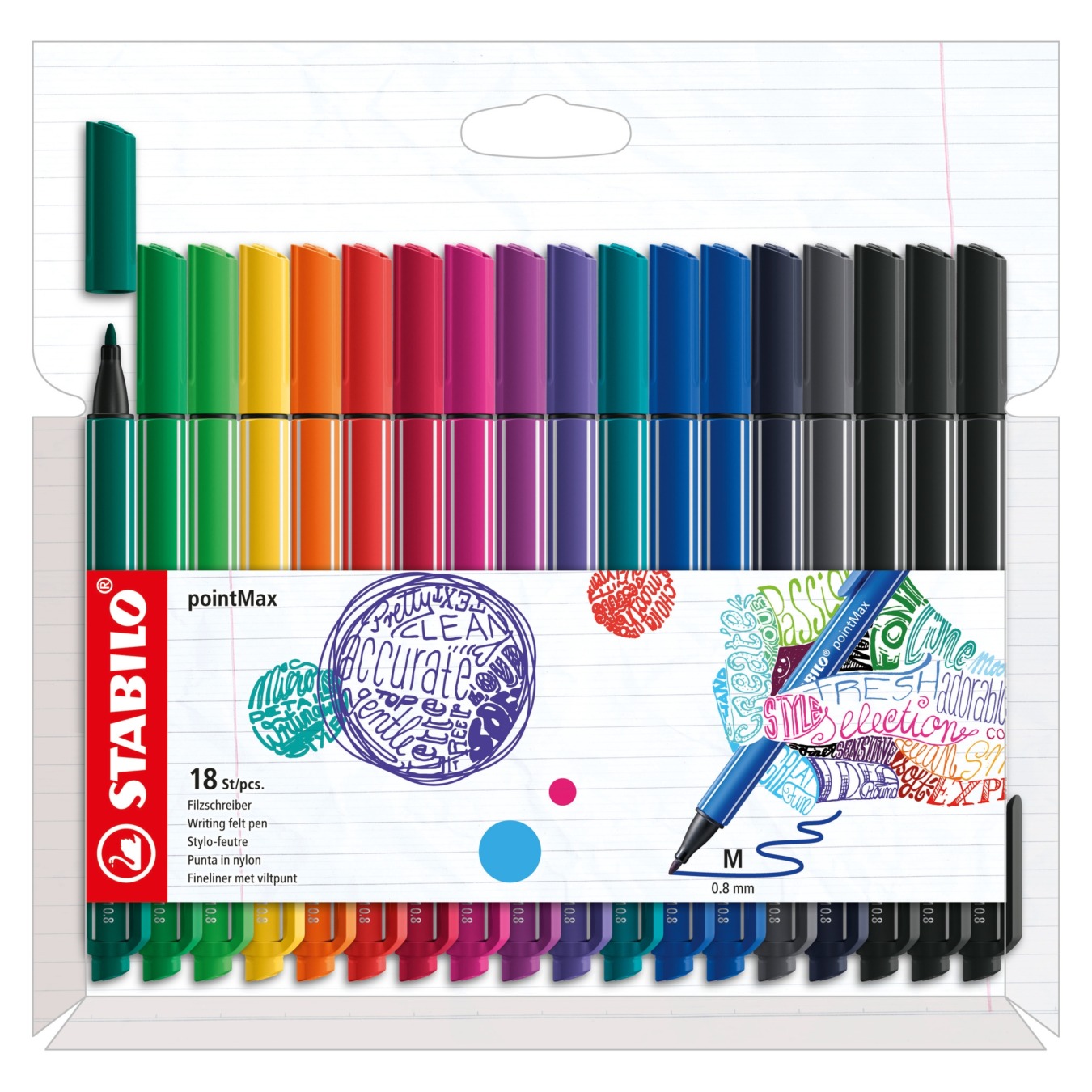 STABILO pointMax Filzschreiber 18er Pack