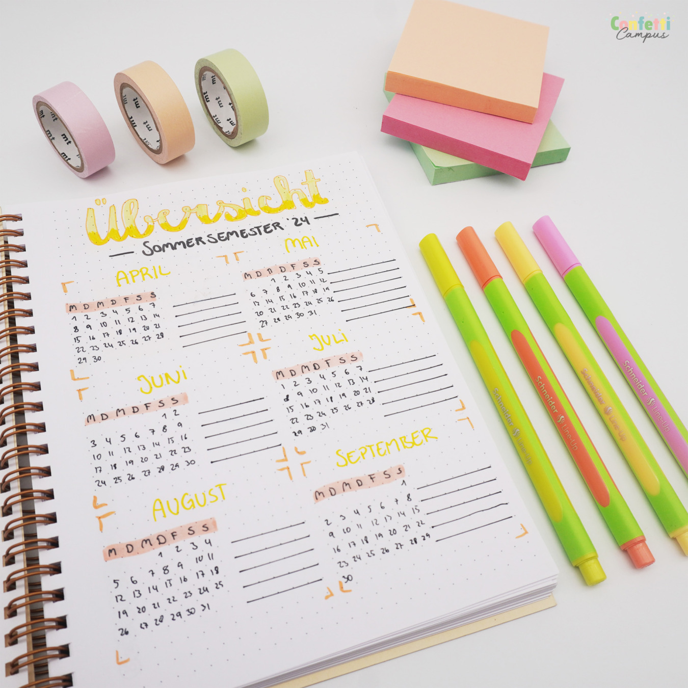 Bujo Inspo Sommer