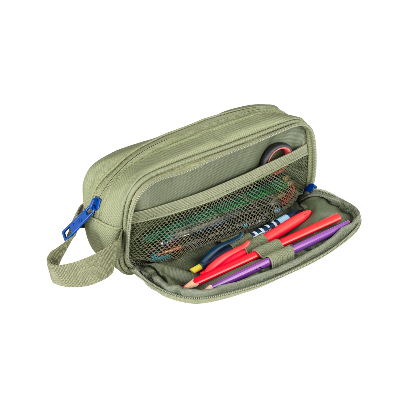 Oxford B-Smart Federmäppchen 3 Fächer Olive