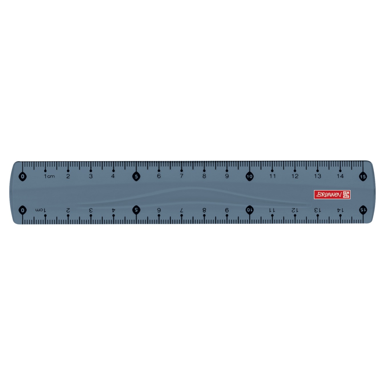 BRUNNEN Lineal 15cm Dunkelblau