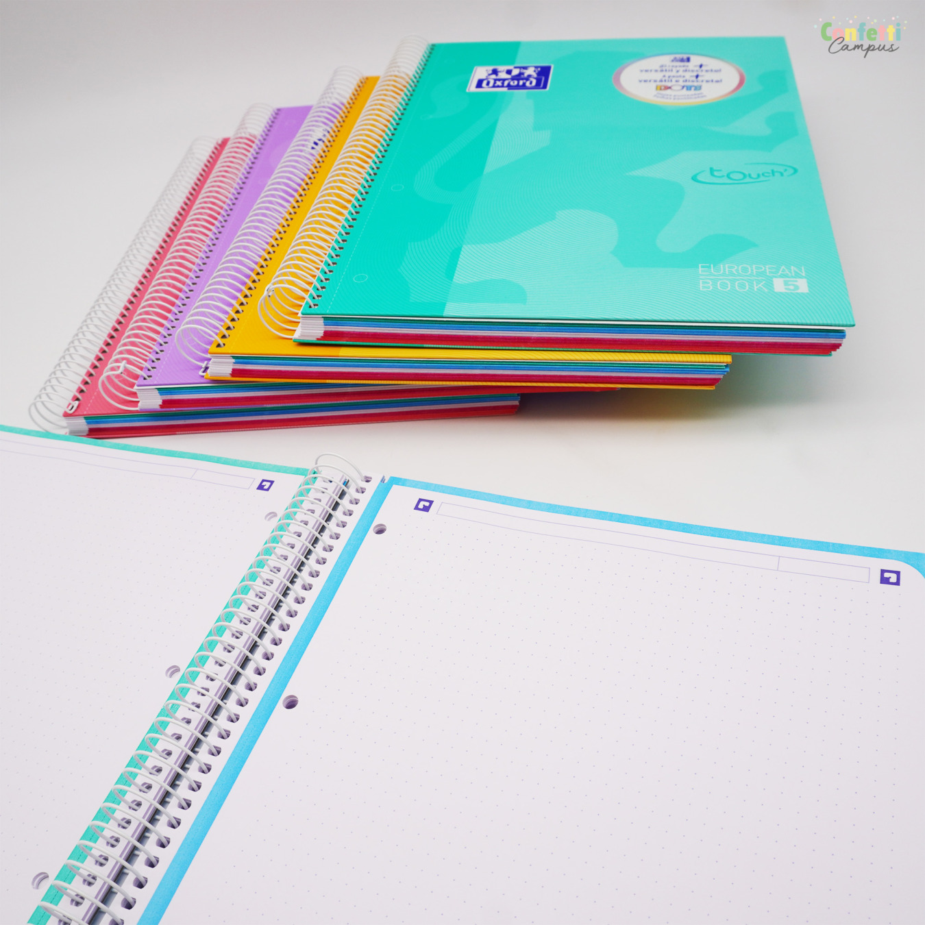 Pastell Collegeblöcke Dotted
