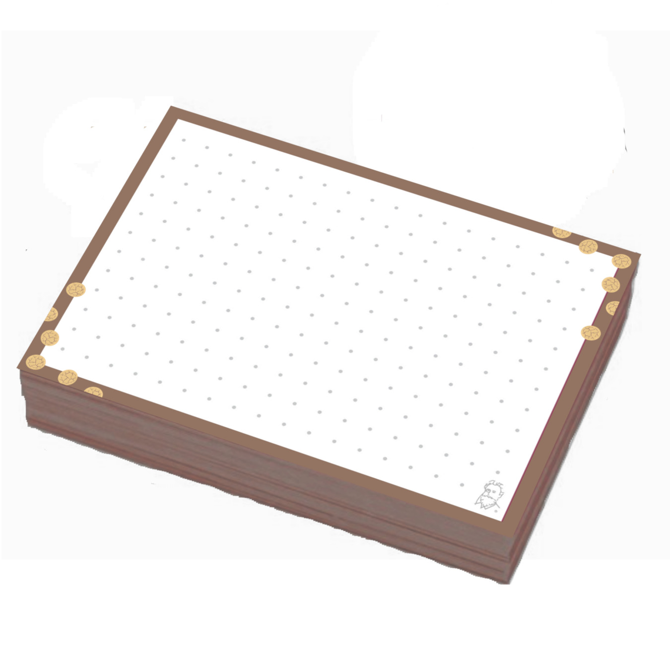 Leitner Flashcards® XMAS Karteikarten A7 Kakao & Kekse Dotted