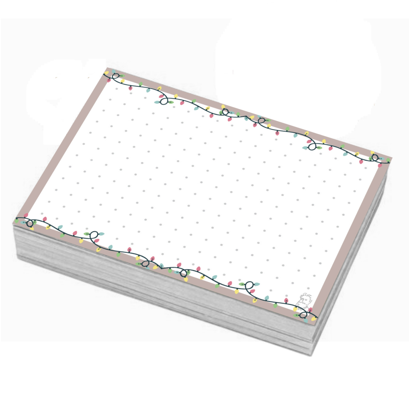 Leitner Flashcards® XMAS Karteikarten A7 Lichterkette Dotted