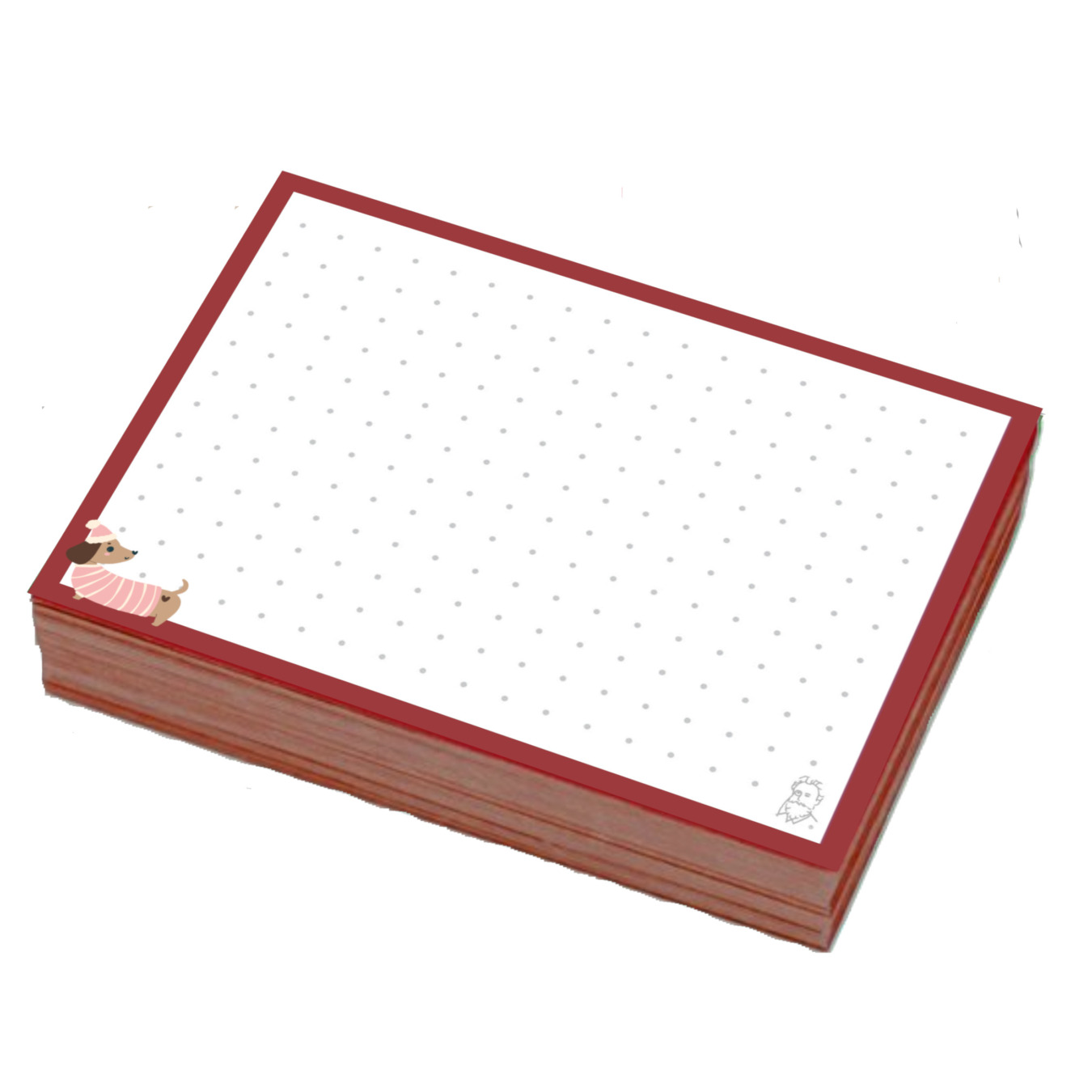 Leitner Flashcards® XMAS Karteikarten A7 Weihnachtshund Dotted