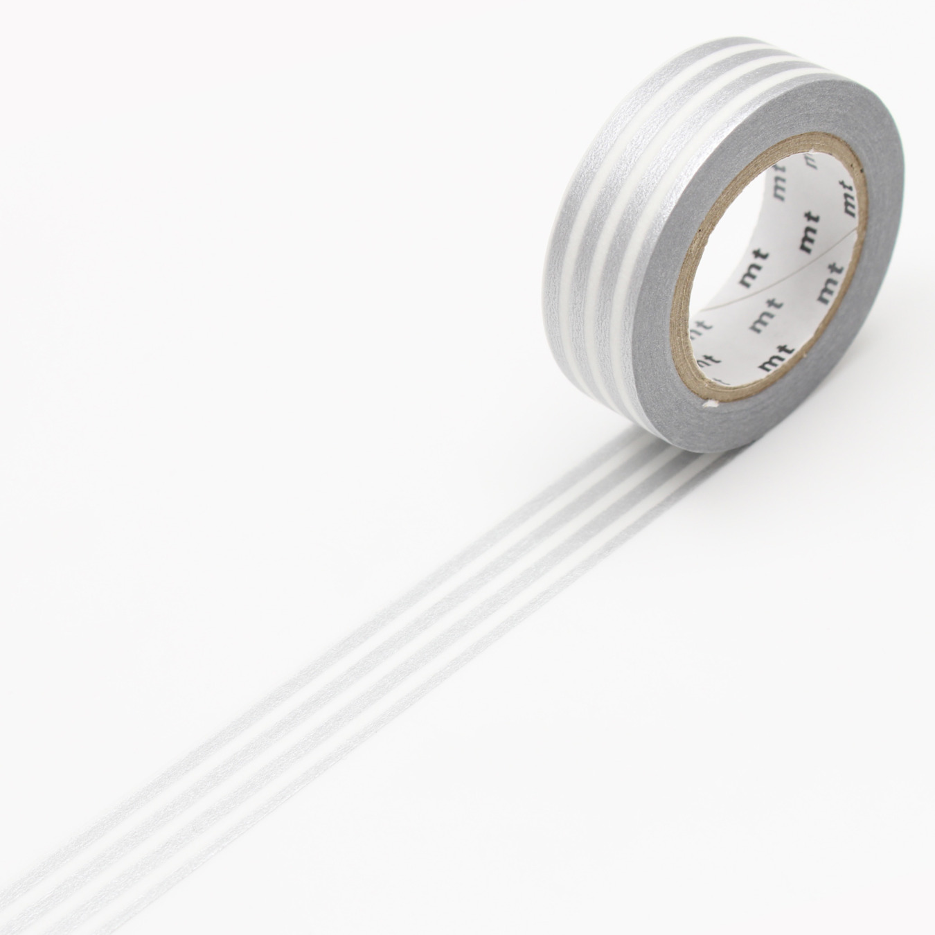 mt Washi Tape Border Streifen Silber