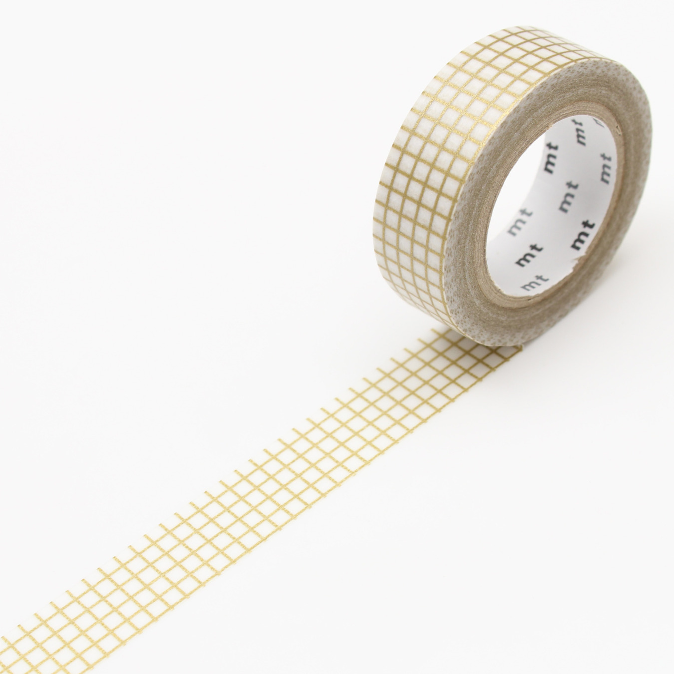 mt Washi Tape Kariert Gold