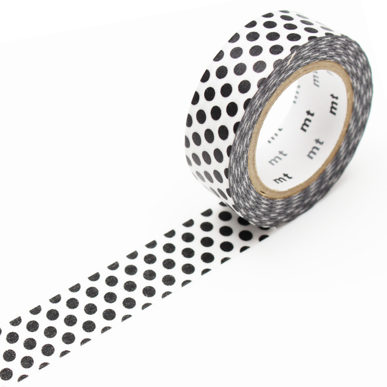 mt Washi Tape Punkte Schwarz