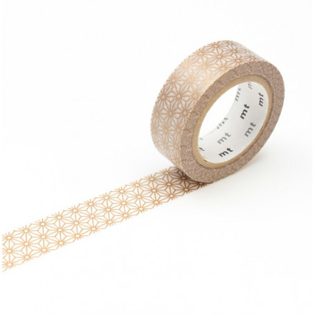 mt Washi Tape Asanoha Sinchu Gold
