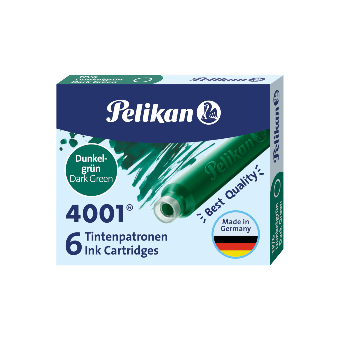 PELIKAN Bunte Tintenpatronen für Füller Dunkelgrün